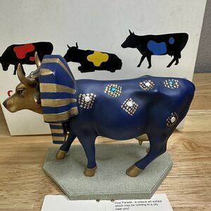 Cow Parade Tutancowmon 2000 Complete w/ Box & Tag Item #9126
